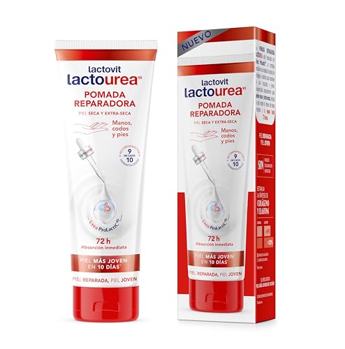 Lactovit - Pomada Reparadora Manos Lactourea 75 ml – Hidratación y Reparación Intensiva 72h – Con Urea ProLactic10 – Calma y Rejuvenece Piel Seca y Extra-Seca – Resultados en 10 Días