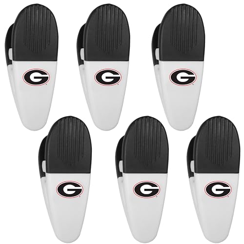 Siskiyou Sports NCAA Georgia Bulldogs Chip Clip Magnets, 6pk White, One Size