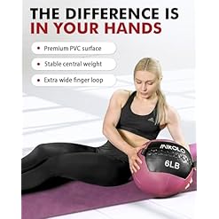 Alternative view of Mikolo Medicine Ball, Wall Ball,Soft Medicine Ball Set,Slam Ball for Core Training, Strength Workouts -Multi-Weight 10lbs 20lbs Exercise Balls for Home Gym, Functional Fitness (10/15/20/25LB)