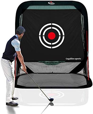 Galileo Golf Nets Driving Range 8'(L) X7'(H) X7'(W) Pop Up Golf Hitting Net Training Aid for Backyard Indoor with Target and Carry Bag Green