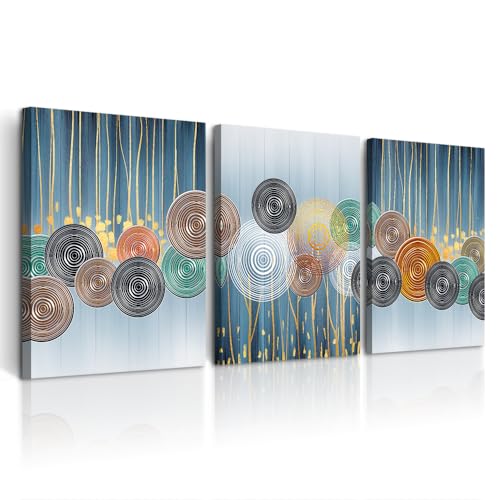 DZRWUBHS Large Wall Art For Bedroom Wall Decorations For Living Room Boho Wall Decor For Bathroom Modern Office Wall Paintings Abstract Canvas Wall Pictures Artwork Minimalist Home Decor 3 Pieces