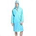 LvDD Raincoat Durable EVA Rain Cape Unisex Men Women Rain Poncho with Hat Hood for Outdoor Travel, 44" Length, Blue