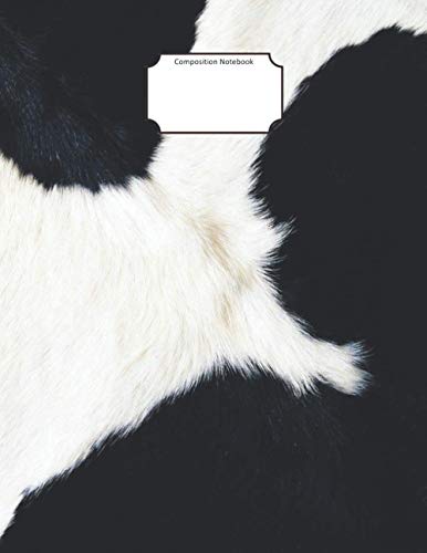 Composition Notebook: Cow Fur Cover, Wide Ruled Notebook Journal for Students, Adults, Girls, Cow Lovers for Home, School, Class, Writing, Note Taking Paperback – March 1, 2021