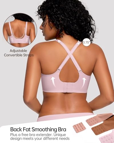 Image of Vertvie Jelly Bras for Women No Underwire Wireless Push Up Bra Full Coverage Bralettes Seamless Comfort Everyday Sports Bra