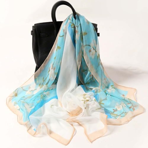 Scarfs for Women Lightweight Scarves Fashion Floral Scarf Sunscreen Shawls