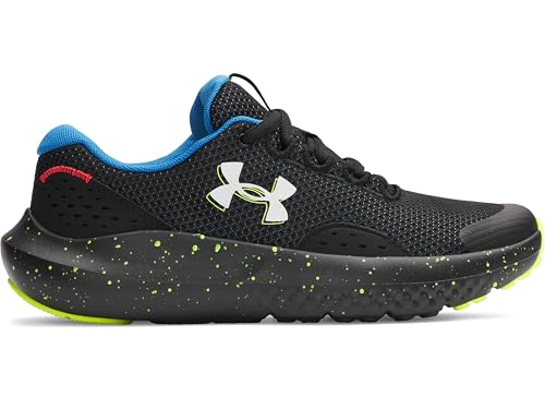 Under Armour Jungen Grundschule Surge 4, leichte und atmungsaktive Laufschuhe, gepolsterte Joggingschuhe für langen Komfort,Black / High Vis Yellow / White,38 Under Armour Jungen Grundschule Surge 4, leichte und atmungsaktive Laufschuhe, gepolsterte Joggingschuhe für langen Komfort,Black / High Vis Yellow / White,38
