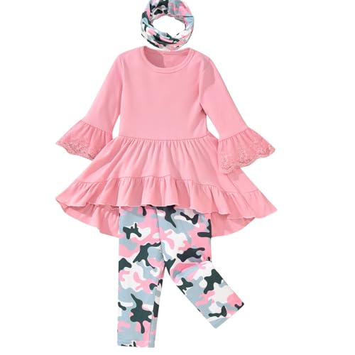 Image of fioukiay Toddler Girls Fall Winter Outfit 18 Months - 6T