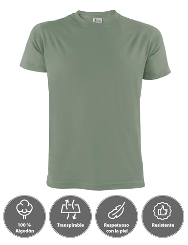 ALPIDEX T-Shirt Camisetas para Hombre un juego de 5 con cuello redondo - unicolor, Tamaño:L, Color:Storm