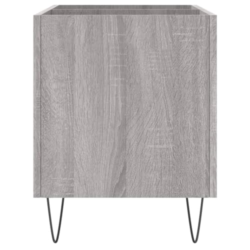 Armoire disques vinyles bois fer meuble rangement salon moderne - 5