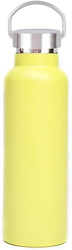 Miniatura 17 de Botella de agua de acero inoxidable con aislamiento al vacío 34/25/20/17/12 oz 18/8 para bebidas frías y calientes, de doble pared, a prueba de