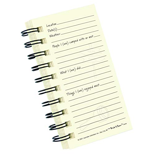 Carnet de camping rigide MINI Sunset en papier recyclé haut de gamme