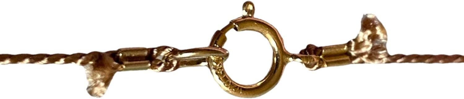 Turquoise Silk Cord Necklace – December Birthstone Floating Heart Cut Gemstone – Minimalist Briolette Crystal Necklace with Sterling Silver or Gold-Filled Clasp - Image 2