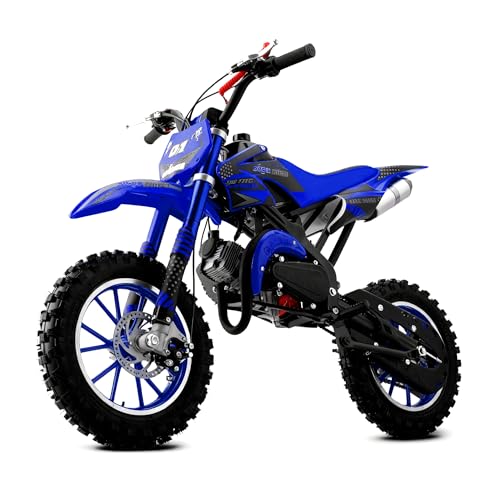50cc Dirt Bike for Kids, 2-Stroke Gas Power Motorcycle, Off-Road