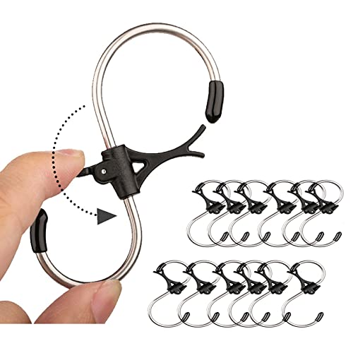 S Haken, S-förmige Haken, Anti-Drop Edelstahl Metall Aufhänger Aufhängehaken, für Küche, Werkstatt, Badezimmer, Garten (12er Pack, 75cm) Cover