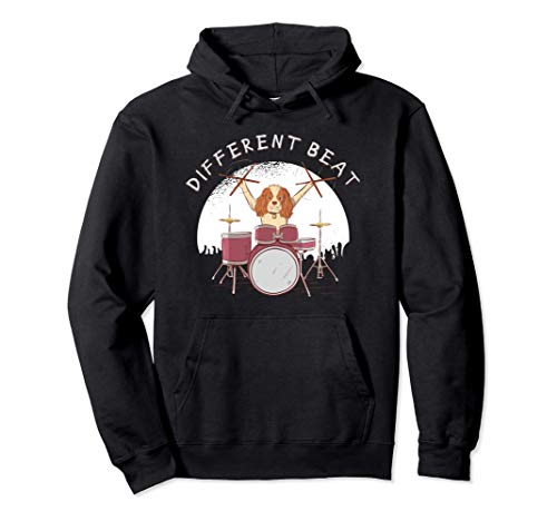 Drum Kit Rebel Dog Music Player Design Gift Sudadera con Capucha