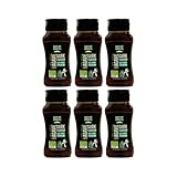 NaturGreen - Sirope de Agave Dark BIO, Sirope de Agave Premium, Ecológico, Bajo Índice Glucémico, Endulzante, 100% Vegano, Sin Gluten, Sin Lactosa - Pack 6 Unidades de 258 ml/350g