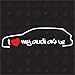 speedwerk-motorwear I Love My A4 B8 Avant - Sticker - Baujahr 2007-2013