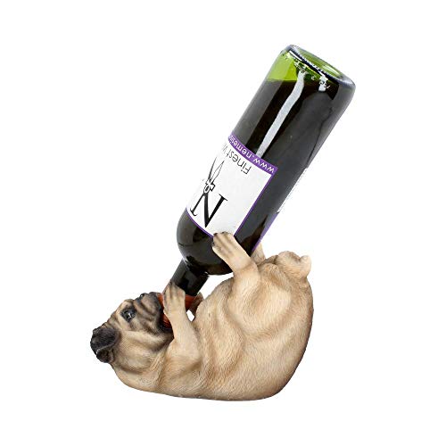 Nemesis Now Guzzlers Mops-Weinflaschenhalter, 21 cm, Rehkitz