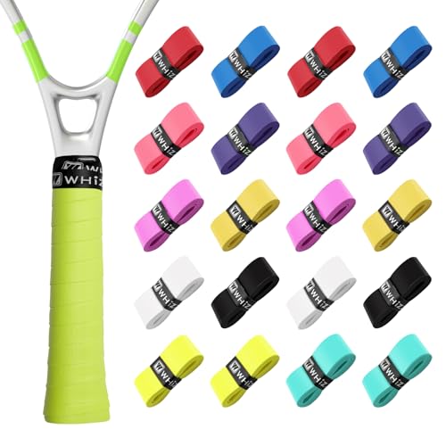 Solaradgy 20-Pack Tennis Racket Grip Tape with 10 Sweat-Absorbent Tennis Overgrip Tape Durable and Comfortable Handle Wraps for Enhanced Performance