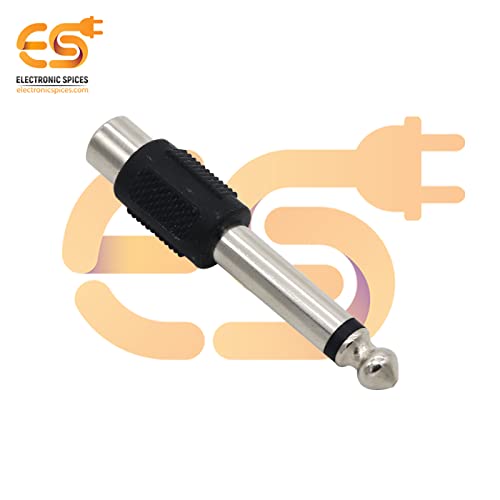 Image of Electronic Spices Mono 6.35mm male to RCA female audio connectors Electronic Cables (pack of 20pcs)