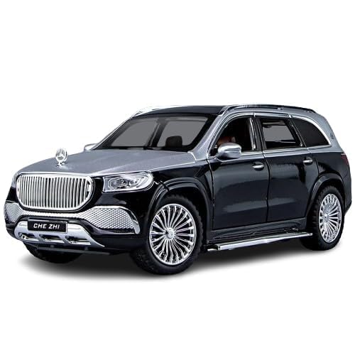 Image of Worshiper1:24 Diecast GLS600 Model Metal Pull-Back Car with Sound Light and Opening Doors: A Kids' Toy Vehicle Gift [Multicolor]
