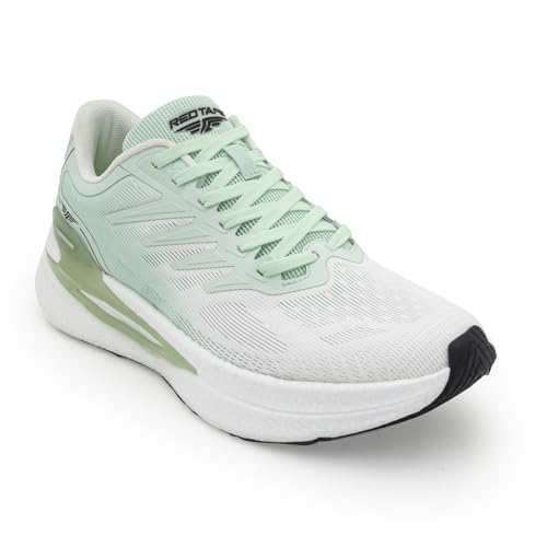Image of Red Tape Men's Sneakers White Green Printing Round Toe Lace-Up