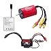 KingVal Replacement 2030 7200KV Waterproof Brushless Motor Shaft 2mm with 25A Brushless ESC and Program Card Combo Compatible with 1/18 1/20 RC Car