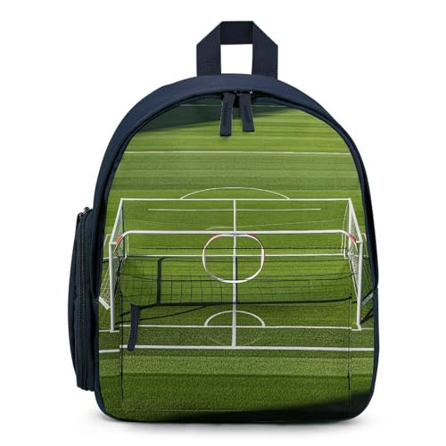 Football Goal Post Sports Area Backpack for Men Women, Durable Small Bookbag Lightweight Daypack for Travel, Hiking, Blue-style