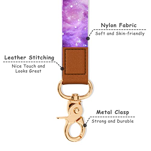 Image of Wrist Lanyard Key Chain, Cute Wristlet Strap Keychain Holder for Women Men Car Keys ID Badges Card Wallet Phone Camera