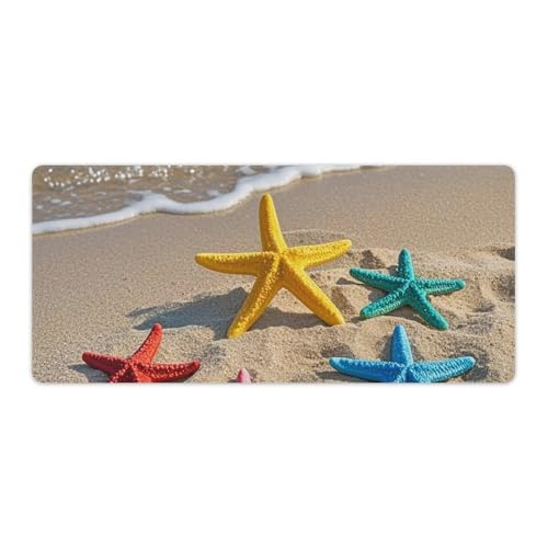Tapis de souris avec bords cousus durables et grande base en caoutchouc de 40x90cm