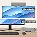 ZETIY USB Computer Speaker, Monitor Speakers for PC, USB Portable Speaker Sound Bar, Mini Soundbar, Small PC Speaker for Phone, Notebook, PC, Laptop, Desktop - Plug and Play (Grey)