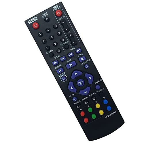 Beyution Akb73615801 Replacement Remote Control Fit For Lg Blu-Ray Dvd Player Bd220 Bd630 Bp125 Bp125N Bp135W-N Bp200 Bp220 Bp325N Bp325W Bp335Wn Bp220N Bp320 Bp320N Bp325 #TOP5