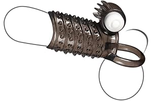 Reusable Penis Sleeve with Vibrator Ring Penis Sleeve - G-Spot Vibrator &...