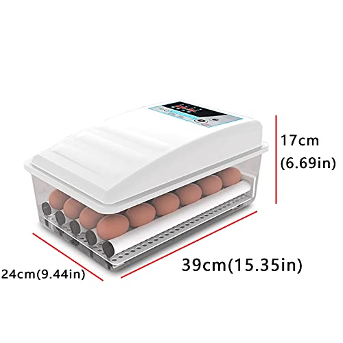 QHYTL Ei-Inkubator 6 Gitter Eier Digitaler Inkubator Temperatur Hausfrauen Automatische Mini-Hähnchen-Enten-Gänse-Vögel… – Bild 3