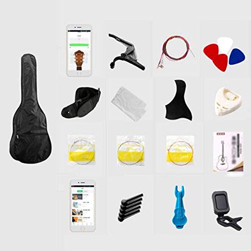 NOUVEAU Kit de démarrage pour guitare en bois 41 pouces Guitare classique Etudiant adulte Carry Bevel guitar Belle voix… - Les Beatles, Paul McCartney, John Lennon, RIngo Starr, George Harrison NOUVEAU Kit de démarrage pour guitare en bois 41 pouces Guitare classique Etudiant adulte Carry Bevel guitar Belle voix… – Image 3