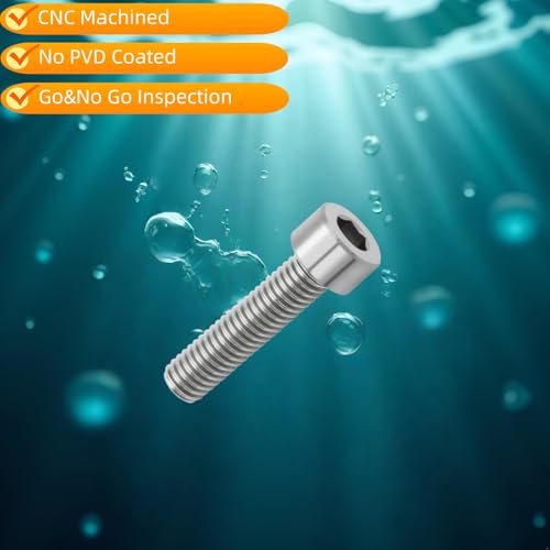 Image of M8x25 Titanium Bolts, Natural Color, 6PC