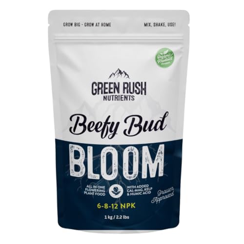 Green Rush Nutrients Organic Beefy Bud Bloom Plant Food Nutrients for Bloom & Flowering Stage Plants