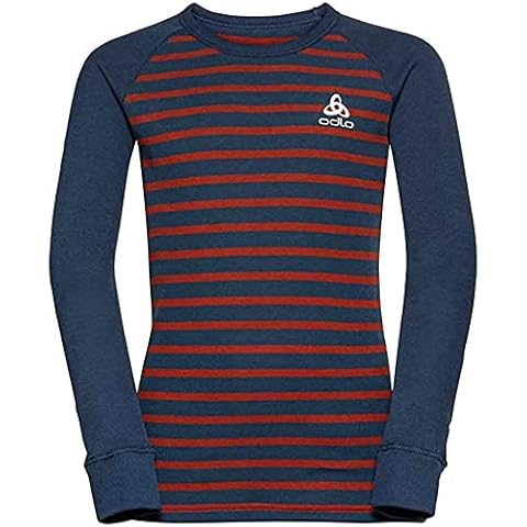 Camiseta de manga larga de ropa interior funcional Odlo ACTIVE WARM ECO con estampado de rayas Cover