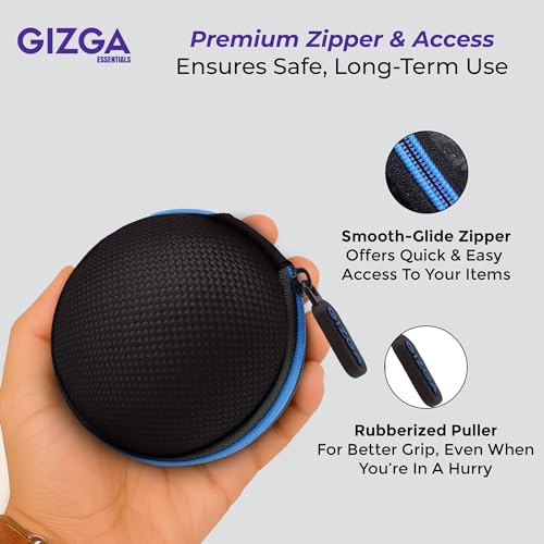 GIZGA essentials Earphone Carrying Case, Blue - Image 6