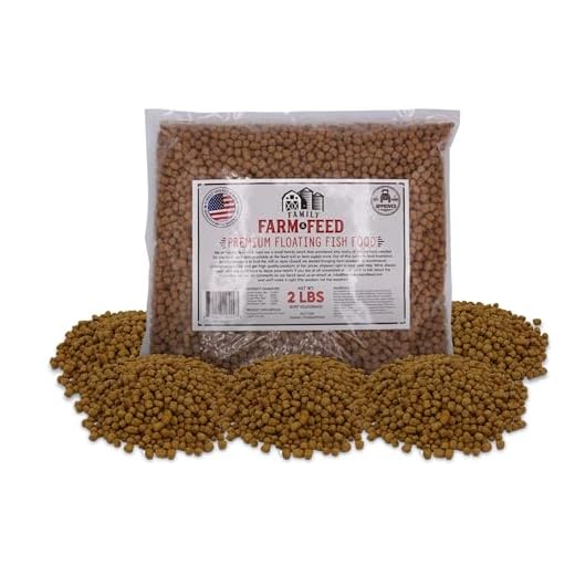 Family Farm and Feed | Premium Floating Fish Food | Pond and Lake | Pellets | 2 Pounds