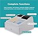 Cash Register for Small Business, Electronic Commercial Cash Register with Receipt Printer, Cash Box with Lock, 81 Keys, 8 Digital Display, Pos System for Retail Restaurant Supermarket