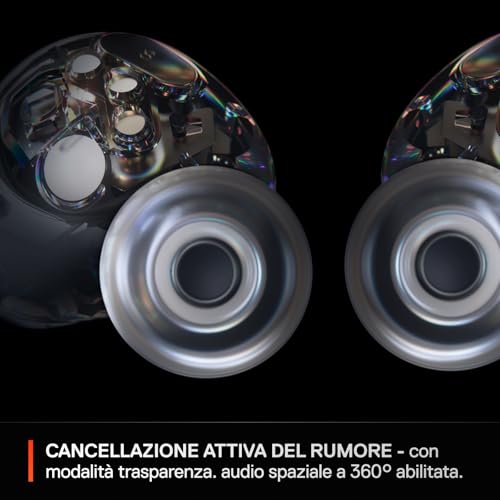 Arctis GameBuds™ per PlayStation - Auricolari da gioco wireless - 2,4 GHz + BT5.3 - Modalità ANC/Transparency - Resistenza all'acqua IP55, durata della batteria di 40 ore - Ricarica - Cuffia gaming - Immagine 8