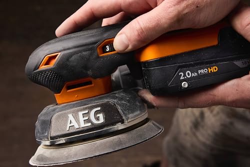 Ponceuse excentrique AEG 18V Brushless 125mm Sans batterie ni chargeur BEX18SBL 125 0 - vue 5