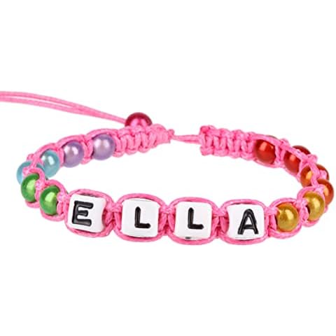 Ella Personalised Girls Pink Friendship Bracelet Cover