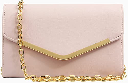 Image of Clutch Purse Evening Bag for Women，Envelope Handbag With Detachable Chain | With Detachable Chain