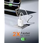 INIU for iPad Air Pro Charger, 30W PD QC Fast Charging, Dual Port Foldable iPad Charger with Black Cable, GaN Tech USB C Power Adapter for iPhone 17 16 Pro Max, iPad 11 Air, Kindle Samsung S25 White - Image 2