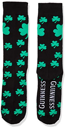 Guinness Socks With Green Shamrock Print2
