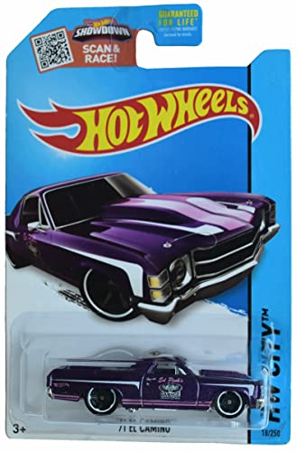 Hot Wheels 71 El Camino HW City 18/250 Purple miniatura 1