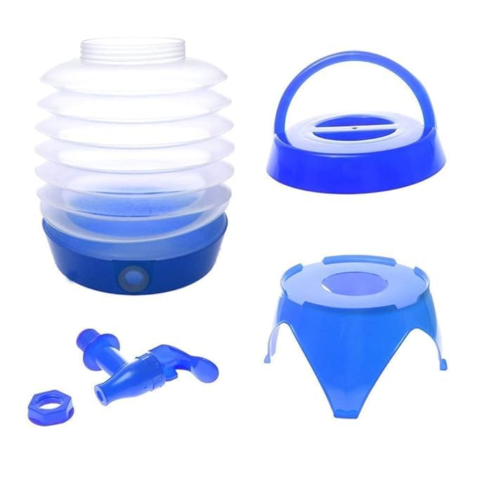 GNOLY 5.5L Collapsible Water Storage Bucket Water Container Folding Water Beverages Dispenser for Home, Outdoor, Party, Traveling, Picnic 2