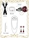 PLULON 6 Pcs 1920s Flapper Accessories for Women, Great Gatsby Flapper Accessories Fashion Roaring 20s Costume for Women